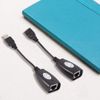 USB2.0 RJ45 Extension Adapter,over Cat5/RJ45/Cat6 Ethernet USB Male/Female Extender Kit