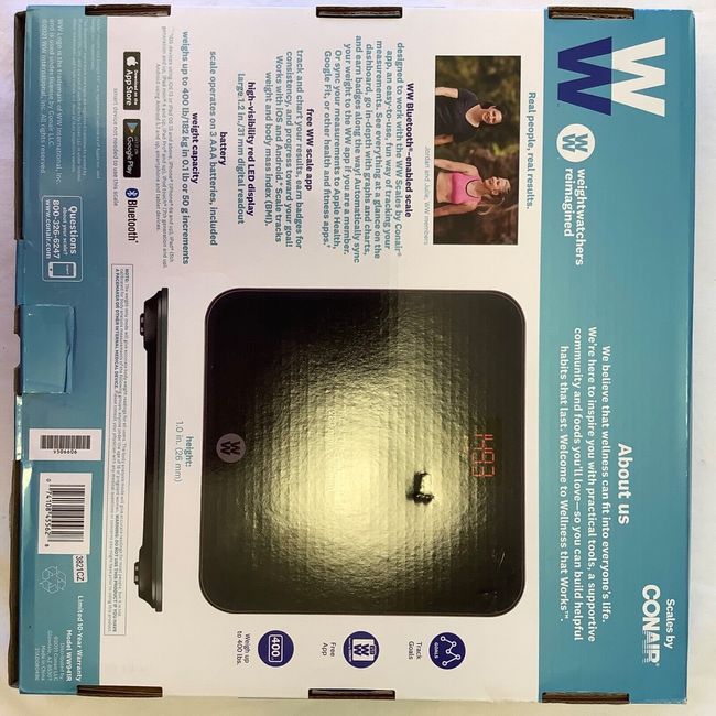 NEW)WW Bluetooth Body Weight Scale - Brand New. Connects to Weight Watchers  App