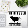 JUNIWORDS Mauspad Mousepad, Mein Essen scheisst auf Dein Essen
