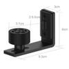 Floor Guide Adjustable for Sliding Barn Door Bottom Roller Guide Wall Mount Hardware Black