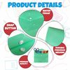 M1SS [40 Pcs] - Green A5 Carry Folders Envelope Wallets, Plastic Envelope Folder with Press Stud Button, Document Wallet for Paper, Files and Craft Materials