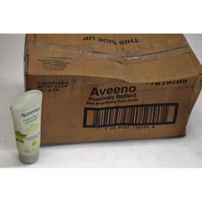 Aveeno Positively Radiant Skin Brightening Daily Scrub 2 oz each Case Pack of 24