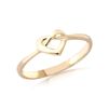CARISSIMA Women's 9ct Gold Infinity Heart Ring #J