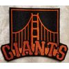 SF Giants 4" Black Iron On Embroidered Sleeve Patch ~Free Tracking!