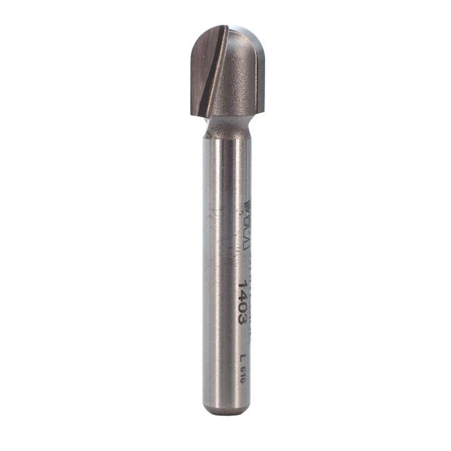 Whiteside Router Bits 1403 Round Nose Bit with 3/16-Inch Radius 3/8-Inch Cutting Diameter and 1/2-Inch Cutting Length