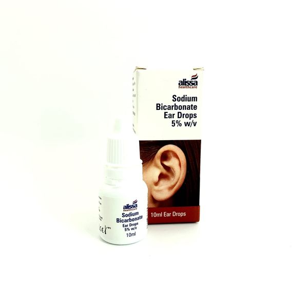 Sodium Bicarbonate Ear Drops (Sai-Meds) Softens Ear Wax and Eases Discomfort (1 Pack)