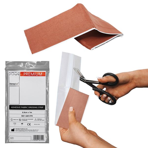 Steroplast D295 Fabric Dressing Strip, 6cm x 1m
