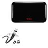 BoxWave Cable Compatible with Tumi Global Locator - MagnetoSnap AllCharge Cable, Magnet Charging Cable USB Type-C Micro USB - Jet Black