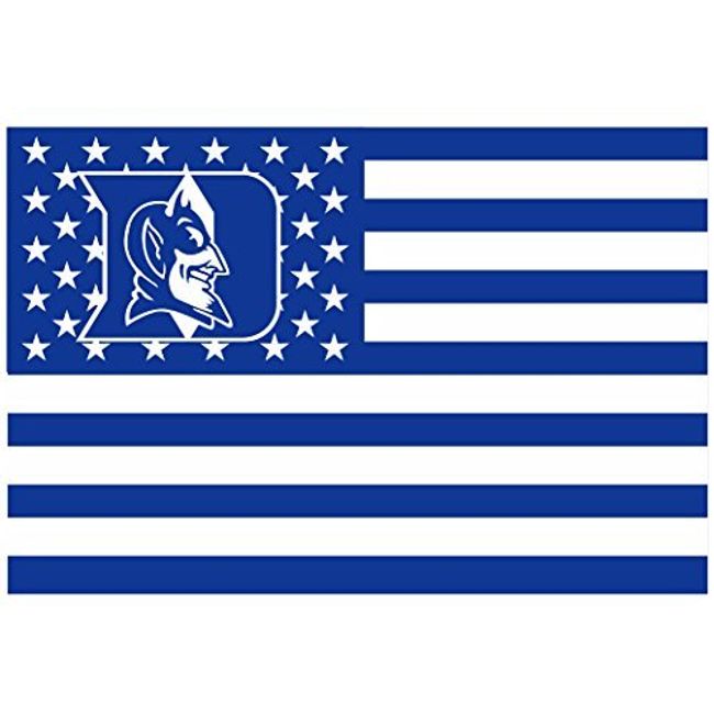 Duke Blue Devils 3x5FT Stars and Stripes Flag Devils-nation