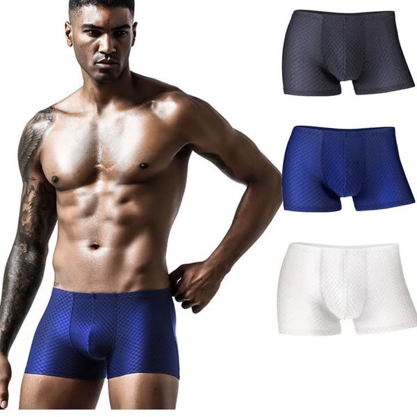 BIMONI Herren Low Rise Sexy Unterhose Boxershorts Boxerbriefs Trunk Männer Hipster Unterwäsche