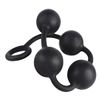Edostree XQGS-01 Plug, Beads, Development, 4 Rows, Super Big Silicone, Adult Toy (L)