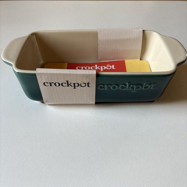 Crockpot Bake Pan 1.25 Qt Stoneware 8.5 in X 4.5 in