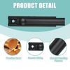 Moosyne 4 Inch Solid Brass Surface Bolt Black, Heavy Duty Concealed Slide Surface Door Bolt, 2 Pack