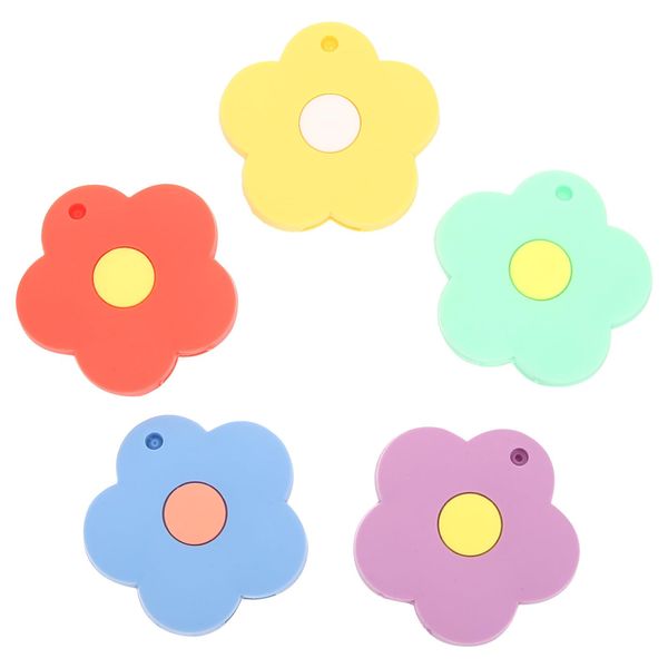 Baluue 5pcs Key Tag Set Key Identifier Flower Silicone Key Cap Car Key Cap Key Covers Cute Key Rubber Caps Rubber Keycaps Key Distinguishing Key Id Rings Key Fob Button Silica Gel Gadgets