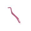 1pcs Eyelash Applicator,2 in 1 Eyelash Applicator Tool,Lash Tweezers Strip Lashes,Double Ended Eyelash Tool with Built in Lash Comb for Precise Lash Application, Curved Eyelash Tweezers Nipper(Pink)