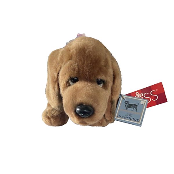 Purebred Puppies Russ the Dachshund Dog with collar Plush stuffed animal 12"