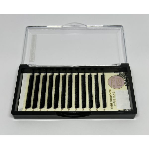 CASHMERE Flat Lashes Classic EyeLashes Inidividual Semi Permanent Split Tip Extensions FLUFFY (0.15 D 11mm)