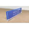 Contemporary Custom Engraved Acrylic Desk Nameplate Freestanding