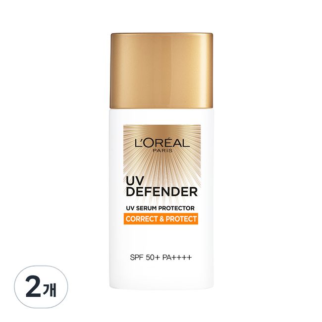 L'Oreal Paris UV Defender Correct and Protect Sun Cream 50+ PA++++, 1ea, 50ml