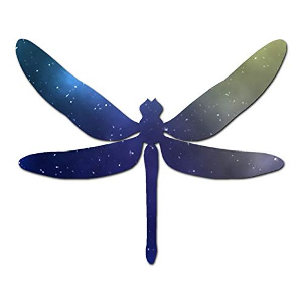 Dragonfly Insect Bug - Vinyl Decal Sticker - 4.5" x 3.75" - Galaxy