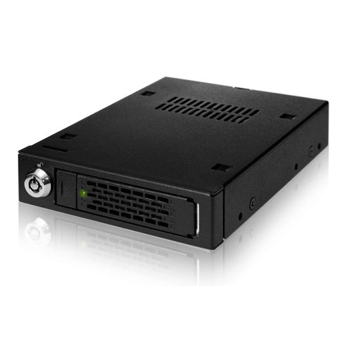 ICY DOCK 2.5" U.2 NVMe SSD PCIe 3.0/4.0 Mobile Rack for External 3.5" Drive Bay (147mm Depth) | ToughArmor MB601VK-B