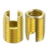 sourcing map Self Tapping Threaded Inserts M12 M16x22mm 45# Carbon Steel Repairing Nuts 10pcs