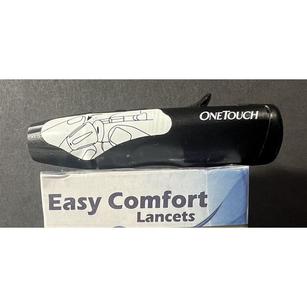 OneTouch Ultra Mini BLACK Lancing Device w/100 Easy Comfort lancets Discontinued