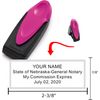 Pink Exclusive Mobile Notary Pocket Stamp | Nebraska