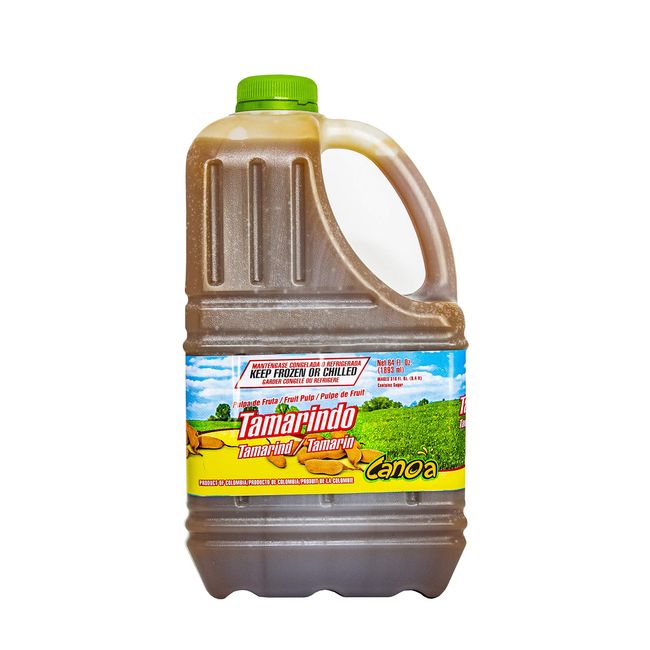 Canoa Fruit Pulp - Made With Real Fruit - 64 Fl Oz - Make Juices, Cocktails, Desserts, and More - Choose From Many Flavors - Tamarind