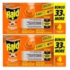 2 ~ Raid Concentrated Deep Reach Foggers 4 Pack 1.5 oz Seeks Out Roaches & Flea