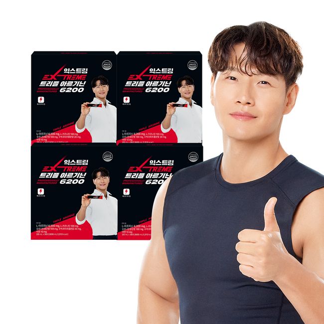 Extreme Kim Jong-kook Triple Arginine 6200 30 sachets, 4 boxes (4 months supply)