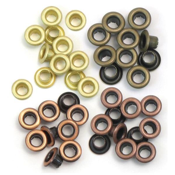 We R Memory Keepers Eyelets Standard 60/Pkg-Warm Metal