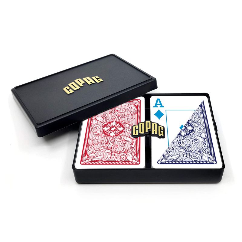 Copag 4 Color Legacy Design 100 Plastic Playing Cards Bridge Size 