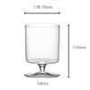 Kimura Glass Lotus 10oz Goblet, 140cc, Clear