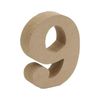 Wooden Object Cut Letters 9 Numbers M Size Approximately 9cm