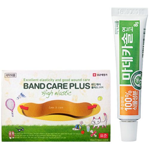 Dongkuk Pharmaceutical Madecassol 8g + Band Care Elastic Band 20p Set, 1 set