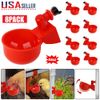 8PCS Chicken Automatic Watering Cups Drinker Waterer for Duck Quail Hen Poultry