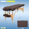 Massage Table Massage Bed Spa Bed 73 Inch Portable 2 Folding W/Carry Case Table