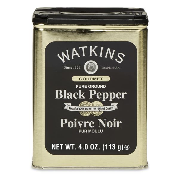 Watkins Pure Ground Black Pepper, 4 Ounce, Pack of 12 (581)