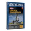 Walthers Cornerstone Series Kit HO Scale Concrete Coaling Tower Grey, 8