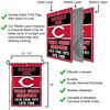 Cincinnati Reds Double Sided Garden Flag