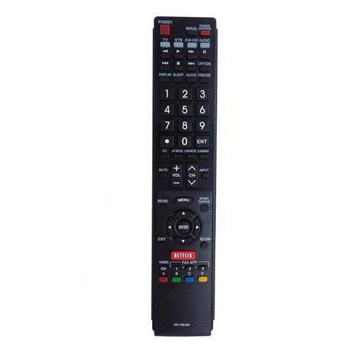 AIDITIYMI GB118WJSA Replace Remote Control fit for Sharp TV GB004WJSA GA935WJSA GA890WJSA GB105WJSA LC-60EQ10 LC-60EQ10U LC-60SQ10 LC-60SQ10U LC-60SQ15 LC-60SQ15U LC-60SQ17 LC-60SQ17U LC-60TQ15
