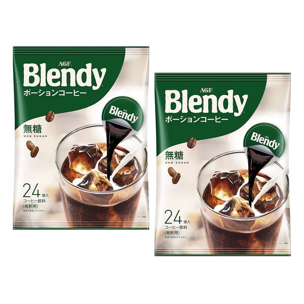 24 AGF Blended potion coffee no sugar Two Pack