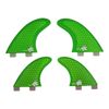 Honeycomb Quad 4 fin set (FCS compatible M5+G-X), Blue