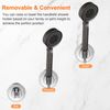 sourcing map Shower Head Holder, Suction Cup Shower Head Holder(Brushed Silver)