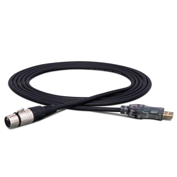 Hosa UXA-110 TRACKLINK Microphone USB Interface - XLR3F to USB Type A - 10 foot