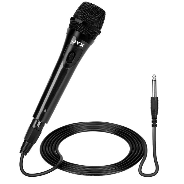 JYX Karaoke Dynamic Microphone Unidirectional PA System Speaker Conference/Karaoke/Speech 6.35mm Plug