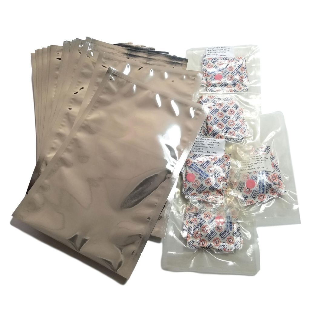 1 Quart Mylar Zip Lock Bags + 300 cc Oxygen Absorbers (50-COUNT).