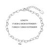 Philip Jones Silver Plated Heart Link Bracelet