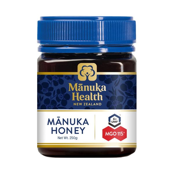 MANUKA HEALTH NEW ZEALAND Manuka Honey MGO115+, UMF6+, 8.8 oz (250 g), Authentic Product Made in New Zealand